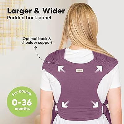 KeaBabies Baby Wraps Carrier, D-Lite Baby Wrap & Baby Wrap Carrier - Easy-Wearing - All in 1 Original Breathable Baby Sling - Adjustable Baby Sling Carrier, Lightweight,Hands Free Baby Carrier Sling