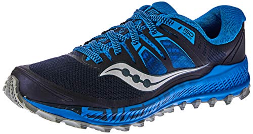 Saucony Men's Peregrine ISO Trail Running Shoe, Blue/Navy, 7 M US