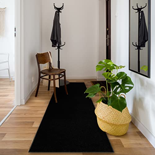 Tapis de couloir classique noir 110x170 d'une solidité exceptionnelle - 3
