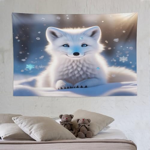 Tapisserie renard PAZZK habillage de grand mur nu sans travaux deco esthetique 150x230