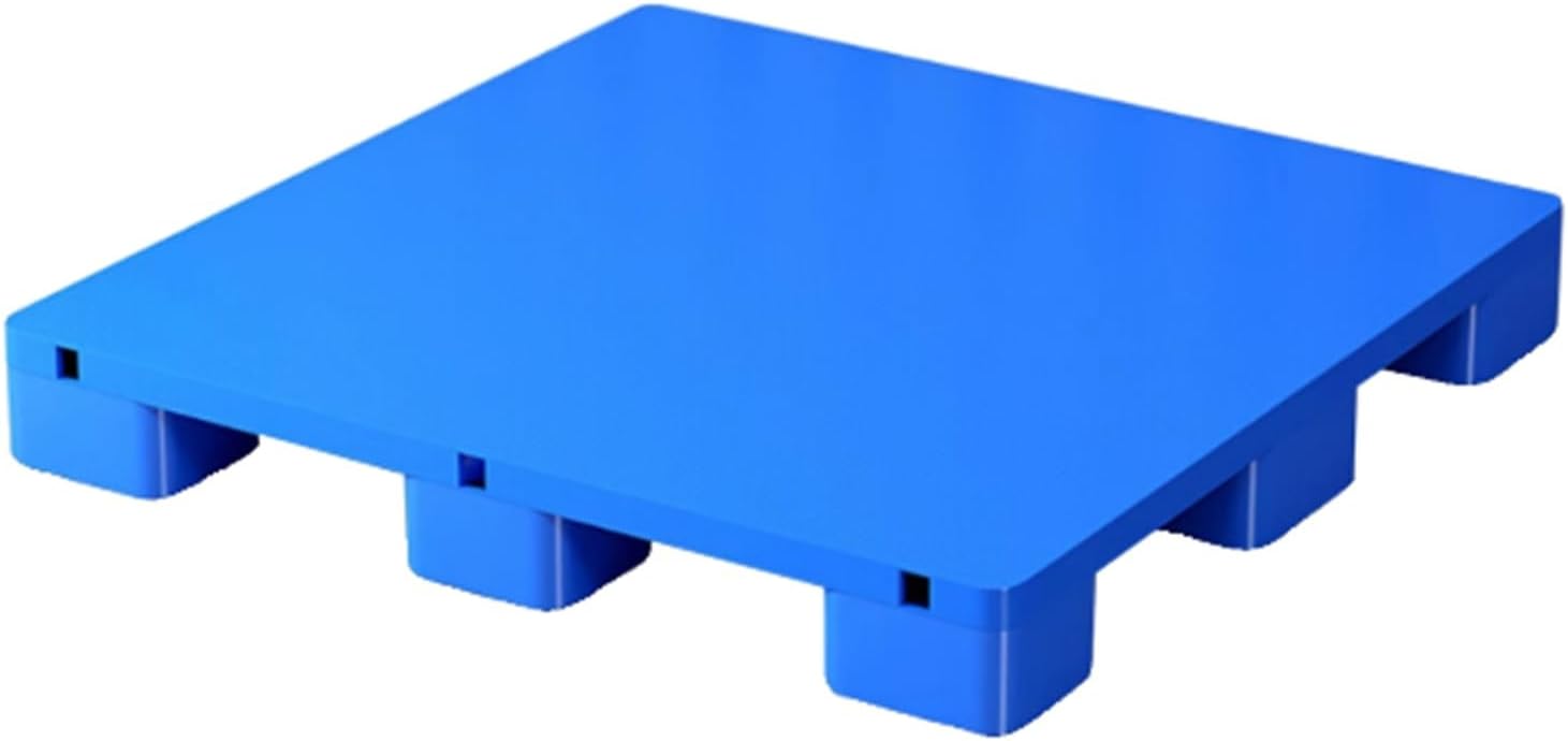 Transport Pallets, Blue Lightweight Floor Pallet, Breathable Grids Article Racks, Outdoor Storage Pads for Supermarket(80x80x14cm)