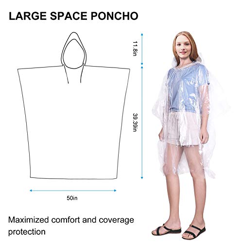 Ponchos de pluie jetables pour adultes, 10 ponchos Benin