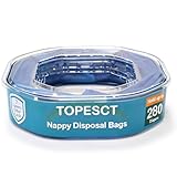 TopEsct 3 Stück Windeleimer Nachfüllkassetten - 4.5M EVOH Geruchsdicht Windeleimer - Kompatibel mit Angelcare Dress-Up, Classic XL, Litter Locker, Spross (1er Packung)