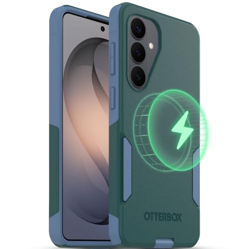 Image of OtterBox Samsung Galaxy S26 Plus - Commuter Magnetic Case - Ocean Tides | 3X Military Drop Protection - Dual-Layer Design - Magnetic Fast Charge - Raised Edges - Port Covers