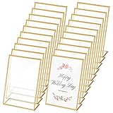 Materiale acrilico di qualità: le montature in acrilico dorato sono realizzate in materiale acrilico ad alta trasparenza che offre una buona visione, durevole e resistente alla corrosione. Non si scurirà sotto una forte luce o al sole. Nota: si prega di rimuovere la pellicola protettiva dalla superficie del supporto del pannello prima dell'uso.