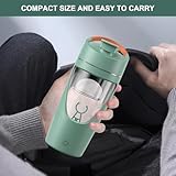 Electric Protein Shaker, 700ml Protein Shaker Bottle with Supplement Storage, Shaker for Protein Shakes USB C Rechargeable, Made with Tritan, Powerful for Smooth Protein Shakes, BPA Free, Green - Image 8