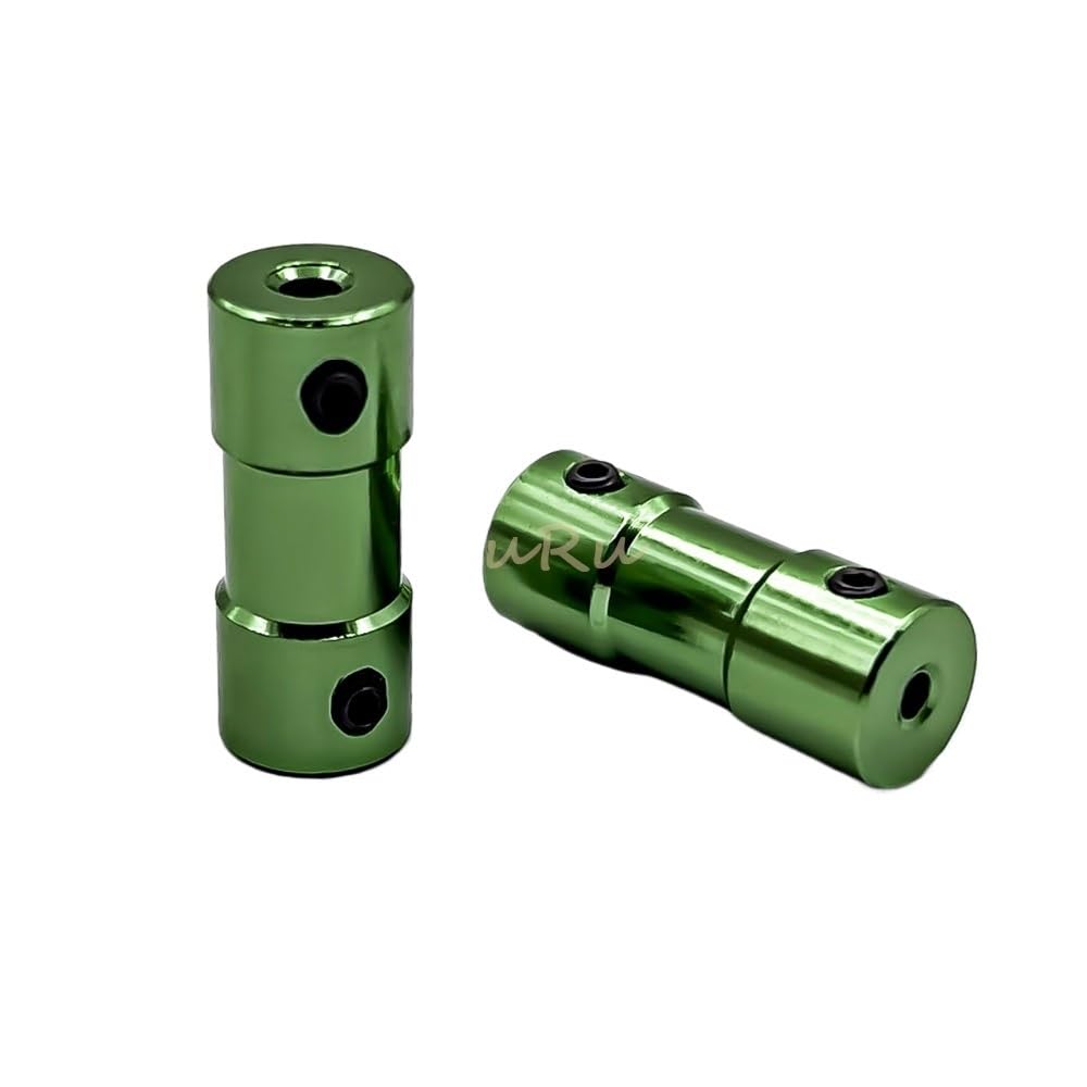 Bgzhtmg 3Mm To 3.17Mm 1Pc D10l25 Aluminium Oxidized Coupling Bore 2.3/3/3.17/5Mm With Top Wire For Vehicle Ship Aircraft Model Parts Shaft Motor Drive(3Mm To 3.17Mm)
