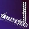 XoticPlay Glas Dildo G-Punkt Stimulation Vagina Masturbation, Kristall Perlen Buttplug Transparent Analkugeln Analspielzeuge Anal Plug für Frauen Männer #1