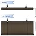 JIANFEI Sunshade Roller Blinds, Outdoor Roller Blind, Privacy Curtain, HDPE Breathable 80% Anti-UV for Balconies,Terrace,Outdoor (Color : Brown, Size : 0.75x2.5m)