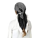 RIIQIICHY Head Scarf for Women Like Silk Satin Scarf for Hair Wrapping at Night Bandana Square Scarf for Sleeping 35 Inch