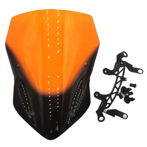 Pare-brise pour moto Z900 2017 orange pour balades et trajets quotidiens