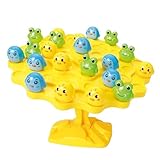 土台を倒さないように気をつけながらいきものたちをのせて遊ぼう！ 【セット内容】土台(上･中・下）×各1、コマ（ぺんぎん）×8　コマ(あひる）×8　コマ（かえる）×8 【商品サイズ】220×200×45mm　土台：約133×133×120mm（組立時）、サイコロ：11×11×11mm、コマ（パンダ）：16×20×10mm 【材質】PS