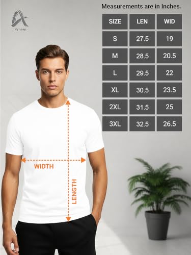 Image of Men's 100% Cotton Crew Neck T-Shirt | Regular Fit | Soft & Breathable | Casual Everyday Wear