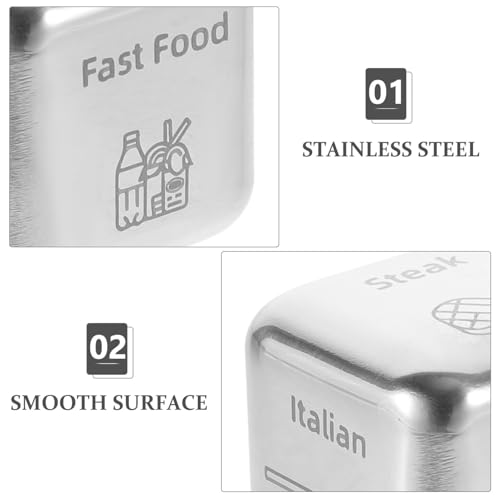 Parliky Stainless Steel Food Decision for Compact Dinner Decider Game Suitable for Family Meals Friend Gatherings Travel Adventures
