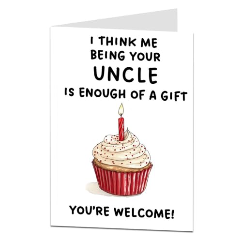 LimaLima Funny Niece & Nephew Birthday Card For Adults (From Uncle)