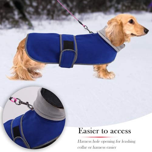 Geyecete dachshund coat with Warm Thermal Quilted, Dog miniature dachshund coats with Warm Fleece Lining - Image 4