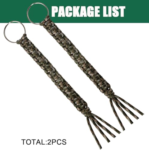 Ajqxh 2PCS 12Inch Paracord Air Horn Pull Cord Replacement, Braided Lanyard with Ring for Semi Truck Big Rig &Tractor by Ajqxh - Used condition - Image 4