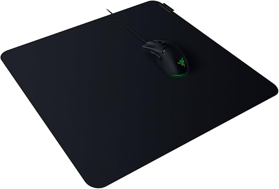 Razer Sphex V3 Large - Ultra ince oyun mousepad (450 mm genişlik x 400 mm yükseklik, pürüzsüz tasarım, dayanıklı polikarbonat, kaymaz kauçuk taban) Büyük | Siyah