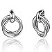 Produktbild MERRYHE Neuheit Ohrringe Doppelschicht Spirale Kreis Legierung Ohrstecker Damenschmuck Zubehör,Silver