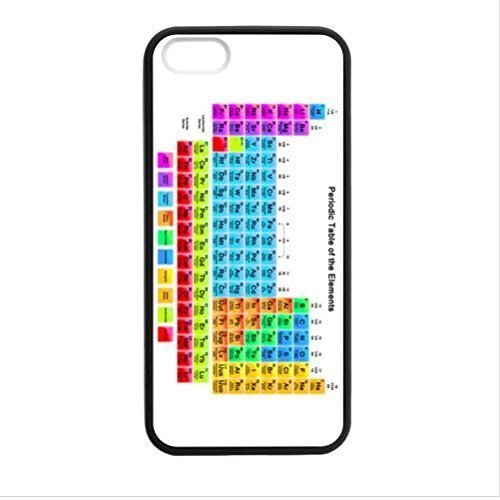 Best Custom Case - White Background Design Periodic Table Of The Elements Apple iphone 5 or 5s (Laser Technology) Case, Cell Phone Cover