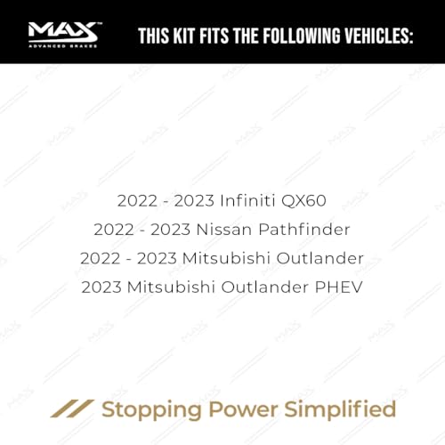 Image of Max Advanced Brakes Front Brake Kit For Nissan Pathfinder