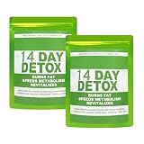 2x 14-Tage Detox Tee Zum Abnehmen | Tee Zum Entwässerung | Fatburnertee | Detox Tees Zum Abnehmen Sanfte Entgiftung Und Reinigung Zur Gewichtsreduktion Und Zum Abbau Von Bauchfett 3gx14 Beutel