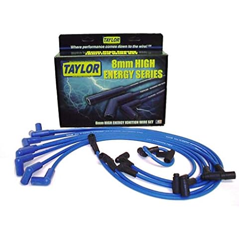 Taylor Cable 64602 Hi-Energy Spark Plug Wire Set , Blue Cover
