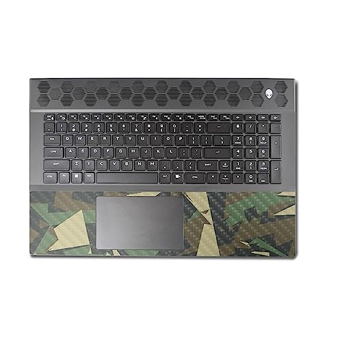 Image of MightySkins Carbon Fiber Skin Compatible With Alienware M18 R1 (2023) Full Wrap Kit - Polygonal Camo | Protective Durable Textured Carbon Fiber Finish | Easy To Apply & Change Styles | Made in the USA