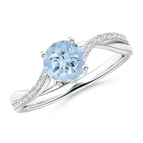 Angara Aquamarine Ring Platinum