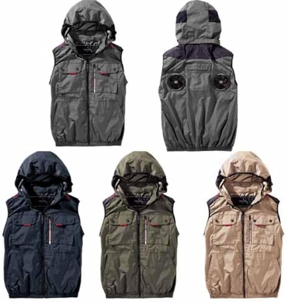 Amazon.co.jp: [村上被服] 空調ウェア 服単体 V1129 ミドルファン