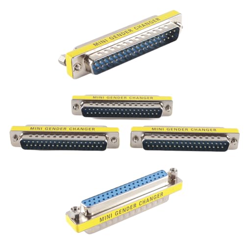 Ausi 3 pezzi DB37 maschio a maschio femmina a femmina RS232 Gender Changer 37 pin connettore adattatore porta di trasferimento dati per elettronica