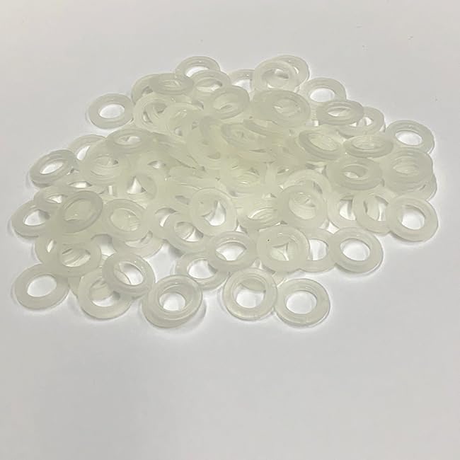 500pcs Fuel Injector Plastic Part Spacer Seal Fit for AU D1 A4 S4 TT 1.8L Fuel Injector Repair Kits 13 * 7.8 * 2mm VD-PS-31015