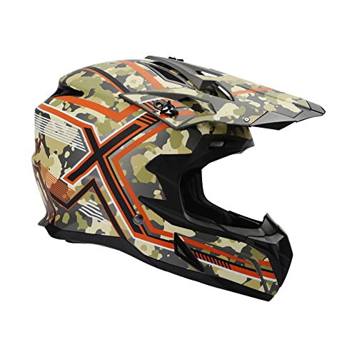 Image of SLMOTO Adult Motocross Motorcycle Helmets Camouflage ATV M DOT Certified | Durable composite shell full face motorcycle helmet. Removable lining, breathable multi-ventilation design, perfect gift