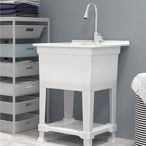 UTILITYSINKS Freestanding Utility Sink - Quick Connect Drain - 24 x 24 in - image 4