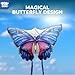 TOY Life Giant 48.4'' Butterfly Kites Easy to Fly for Kids Adults with 328.1 FT String, Beach Kite Outdoor Game Outside Toys Activity, Butterfly Toys for Girls, Gift for Girls Ages 4-8