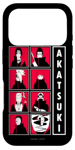 Image of Naruto Shippuden Akatsuki Group Character Grid Anime Case for iPhone 17 Pro