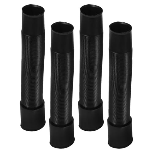 JOINPAYA Air Vent Flexible 4pcs Automotive Duct Hose Telescopic with Length and Corrugated Plastic Structure, High Temperature Resistant Conditioning Pipe for Car Vehicle Ac
