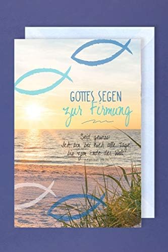 Premium Glückwunschkarte Zur Firmung Von Edition Seidel – Format 11,5x17 Cm Mit Umschlag, Klappkarte Ohne Innentext
