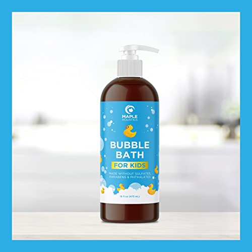 Sulfate-Free-Kids-Bubble-Bath-Relaxing-Vanilla-Lavender-Bubble-Bath-for-Kids-and-Toddlers-with-Nighttime-Blend-of-Chamomile-Oil-and-Calendula-Oil-Extra-Foamy-Moisturizing-Kids-Bath-Soap-Liquid