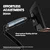 HUANUO Dual Monitor Stand for 13″–40″, Premium Dual Monitor Mount with USB, Height Adjustable Monitor Stand for 2 Monitors, VESA Mount with Clamp/Grommet Base, Holds 26.4lbs per Arm, HNDS7 #4