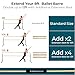 Artan Balance Ballet Barre 8ft - Black Curved Double Dance Barre for Home or Studio - Ballet Bar Ideal for Stretch, Pilates, Dance and Active Workouts - Portable Barre Suitable for Kids and Adults