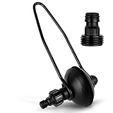 Five Oceans Outboard Motor Muffs, Universal Outboard Motor Flusher, Black PVC Marine Grade Round Muf