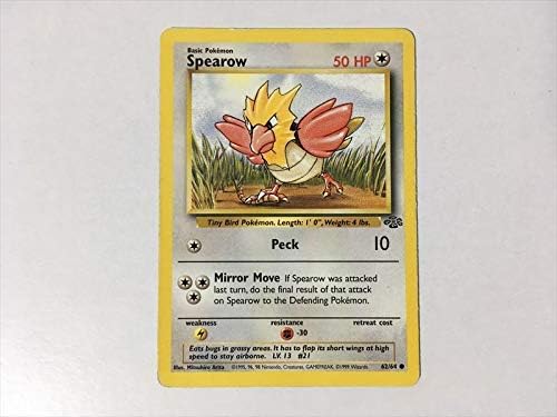 Amazon U172ポケモン カード 英語版 海外 Spearow オニスズメ 62 64 旧裏面 おもちゃ おもちゃ