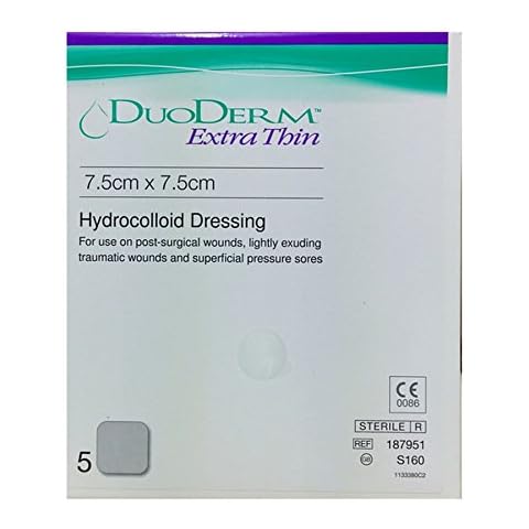 Duo-Derm Extra Thin Dressing 7.5cm X 7.5cm (5) Cover