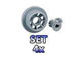  4 x VIOKS Korbrolle Ø 36 mm Laufrolle Rolle Geschirrkorb Geschirrspüler Spülmaschine für Bosch Siemens Gorenje Küppersbusch