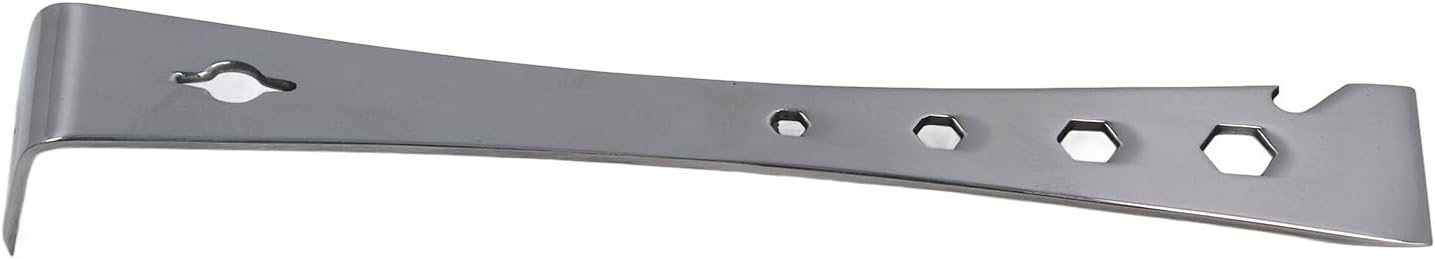Heavy Duty Flat Pry Bar, Stainless Steel Metal Scraper Tool for Car Disassembly Modify, Exceptional Strength and Versatility, Ideal for Woodworking, Thin and Strong Chisel Tips,