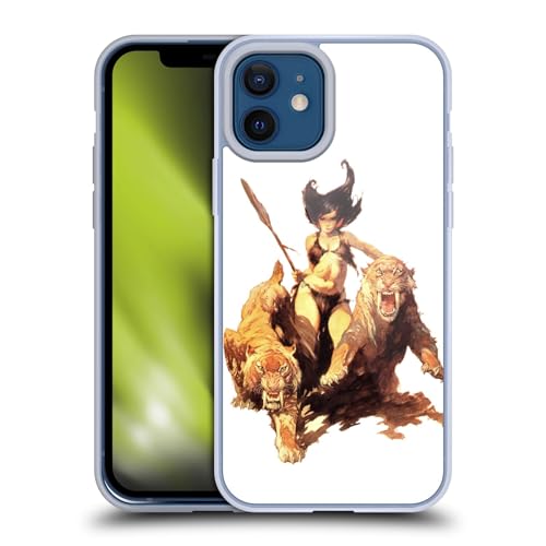 Head Case Designs Officially Licensed Frank Frazetta The Huntress Fantasy Gel Case [Military Grade Protection] Compatible with Apple iPhone 12 / iPhone 12 Pro and Compatible with MagSafe