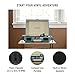 Crosley CR8005F-TU Cruiser Plus Vintage 3-Speed Bluetooth in/Out Suitcase Vinyl Record Player Turntable, Turquoise/White