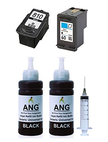 Image of ANG Refill Ink for 46 Black Ink Cartridge 200g Black Ink & 1 Syringe