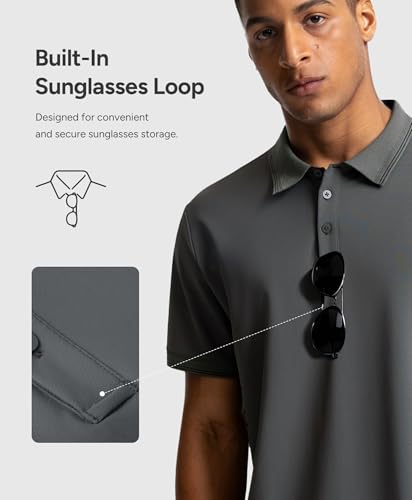 BRXL Golf Shirts for Men Short Sleeve Collared Relaxed Fit Mens Polo Shirt — view 4